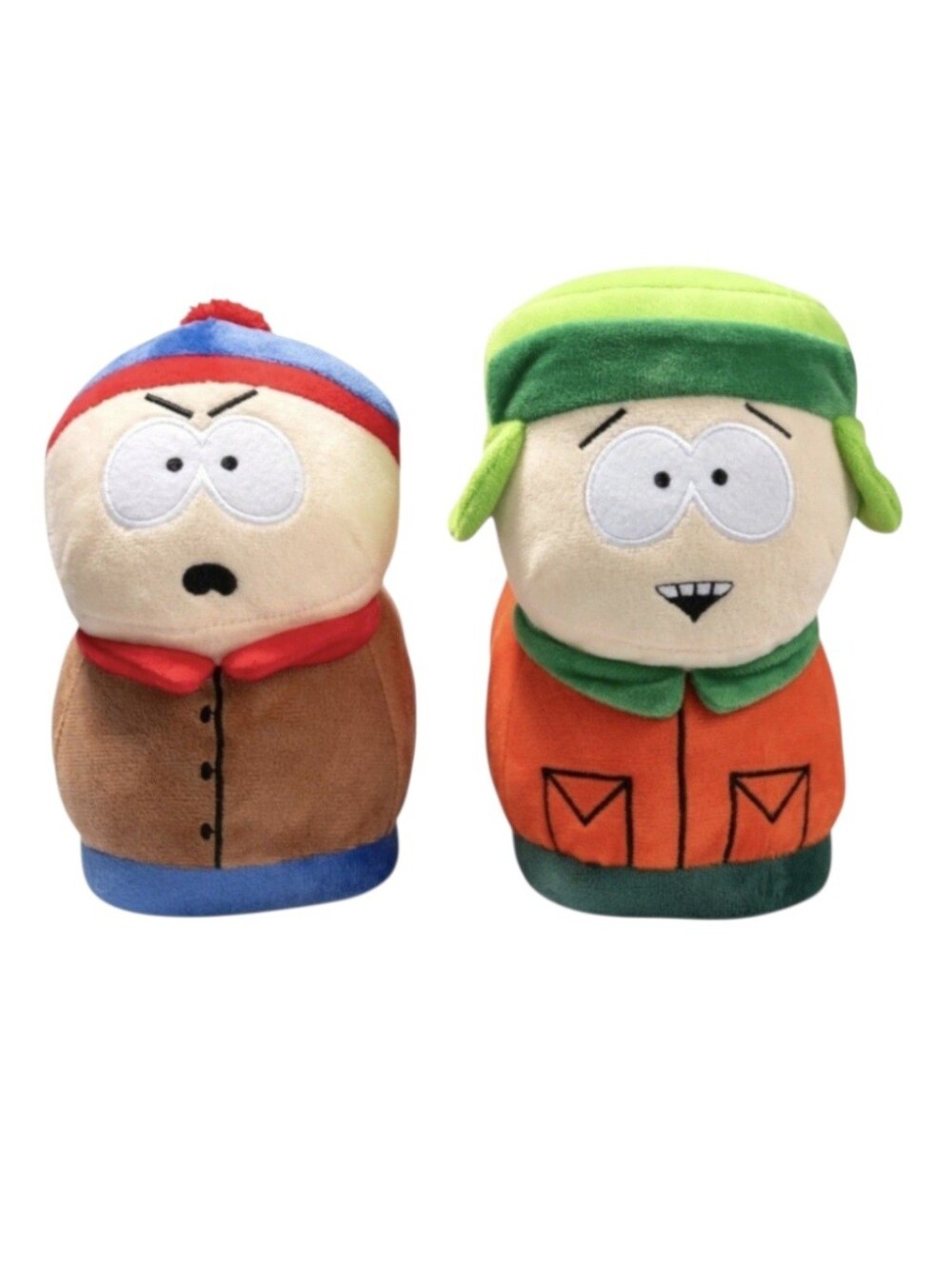 South Park Character Plush Slippers, Cartman and Kyle, Size: 9-10 Men's NWT!